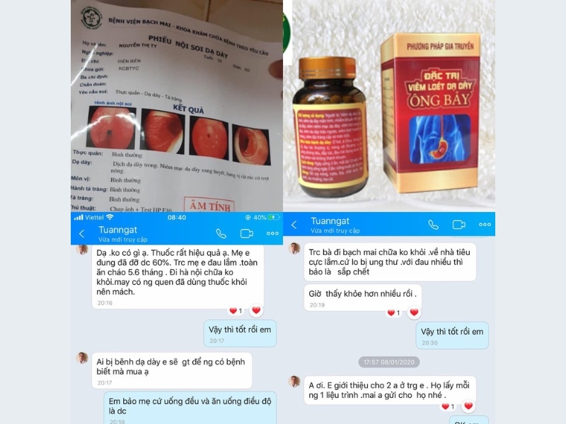 Phản hồi của khách hàng trong quá trình dùng Dạ Dày Ông Bảy